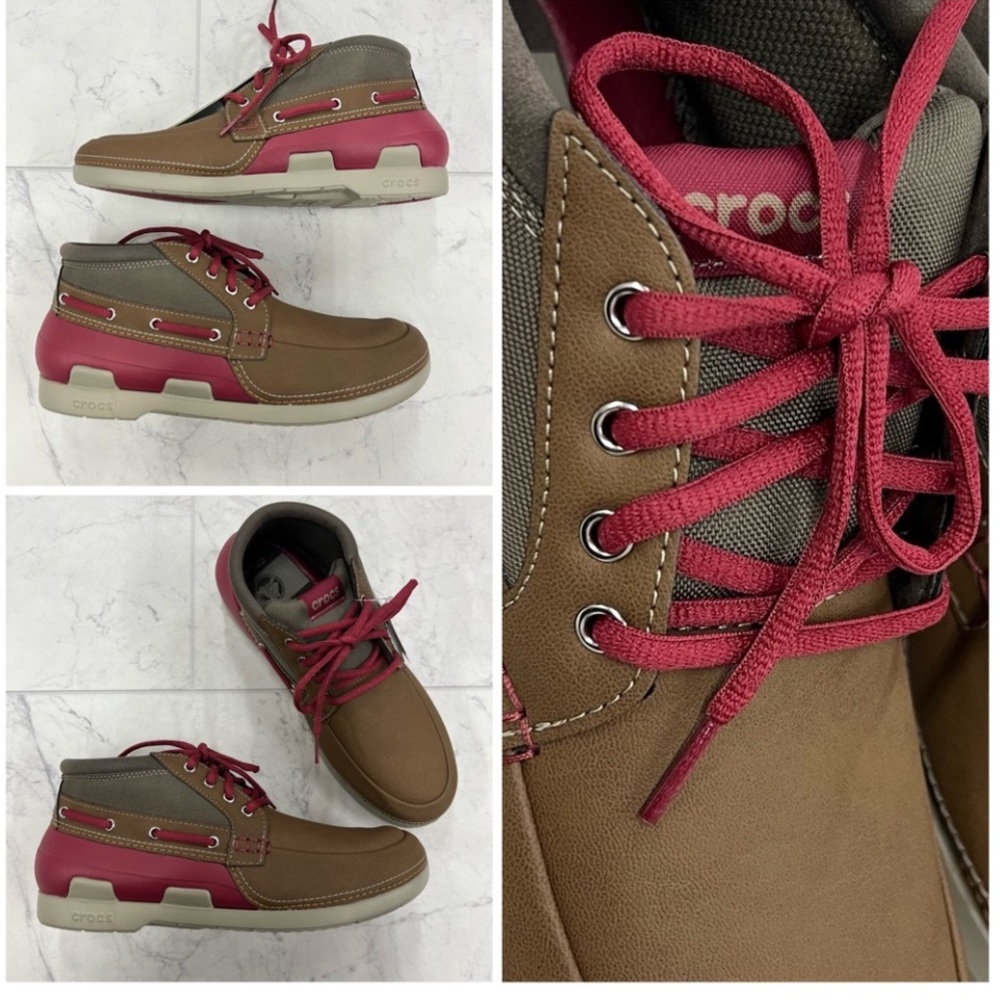 🤎♥️NWB CROCS BEACH LINE BOAT CHUKKA